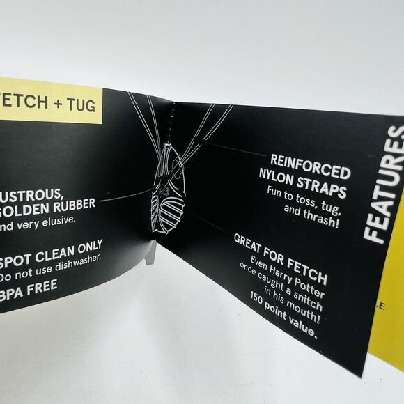 Bark Box Small Golden Snitch Dog Toy Super Chewer Active Play Only Harry Potter - Picture 2 of 3